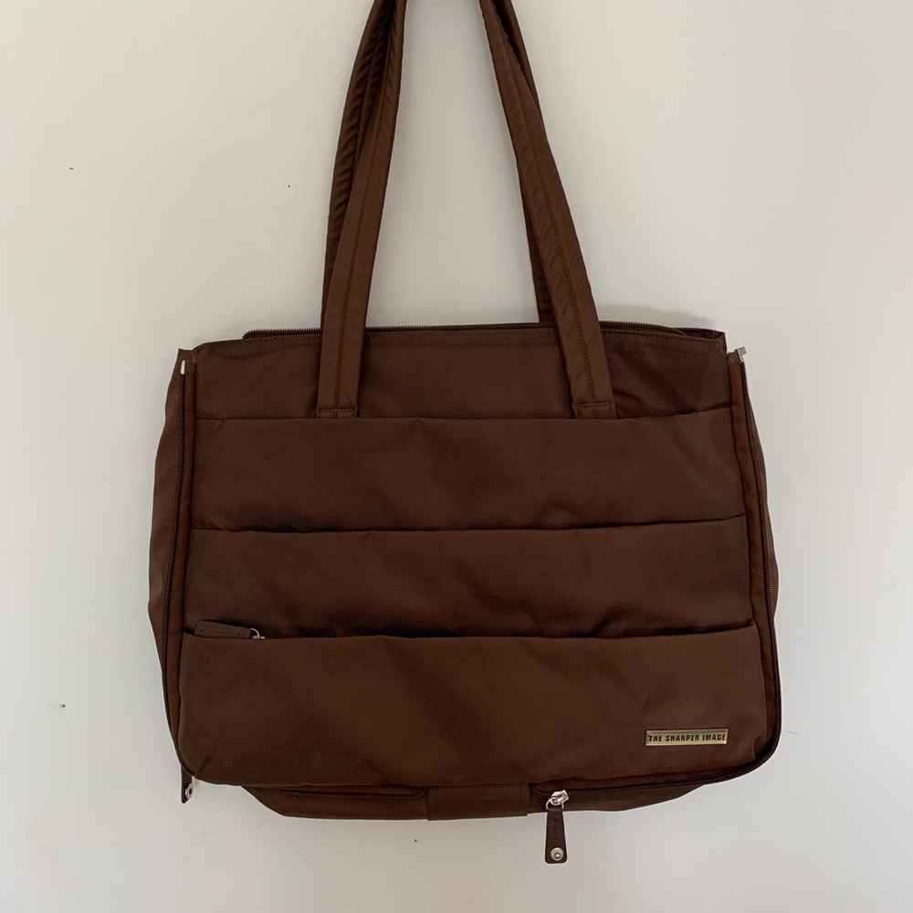 The Sharper Image Brown Laptop Bag